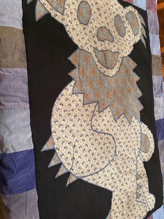 grpsy rose Other - Plush Grateful Dead dancing bear patchwork Quilt - blues